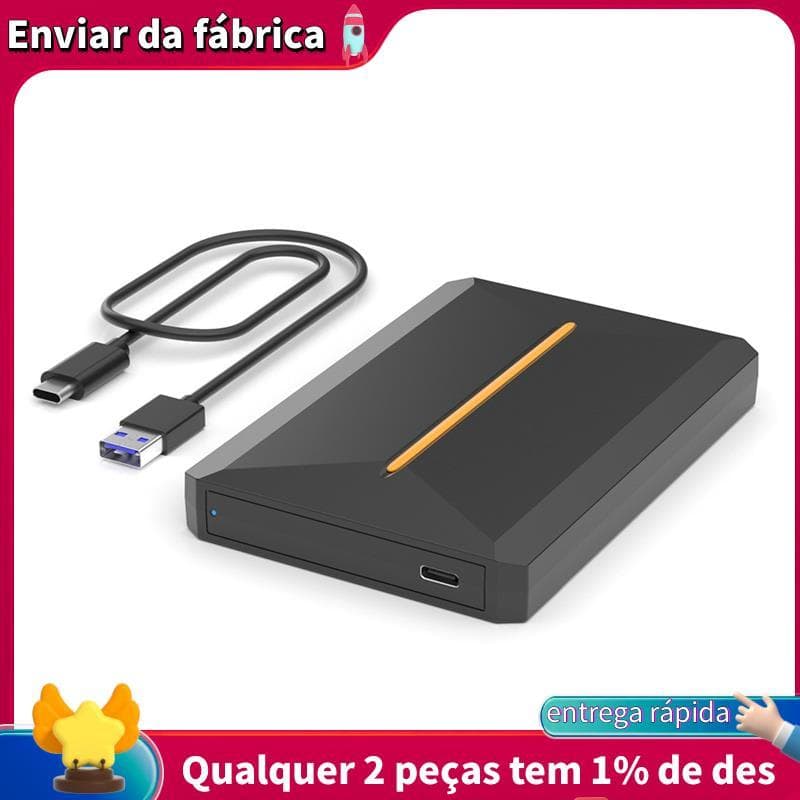 Caso SSD/HDD Móvel USB 3.1 De Unidade De Estado Sólido Jogo Externo Disco Rígido Para/PS2/Switch PC B