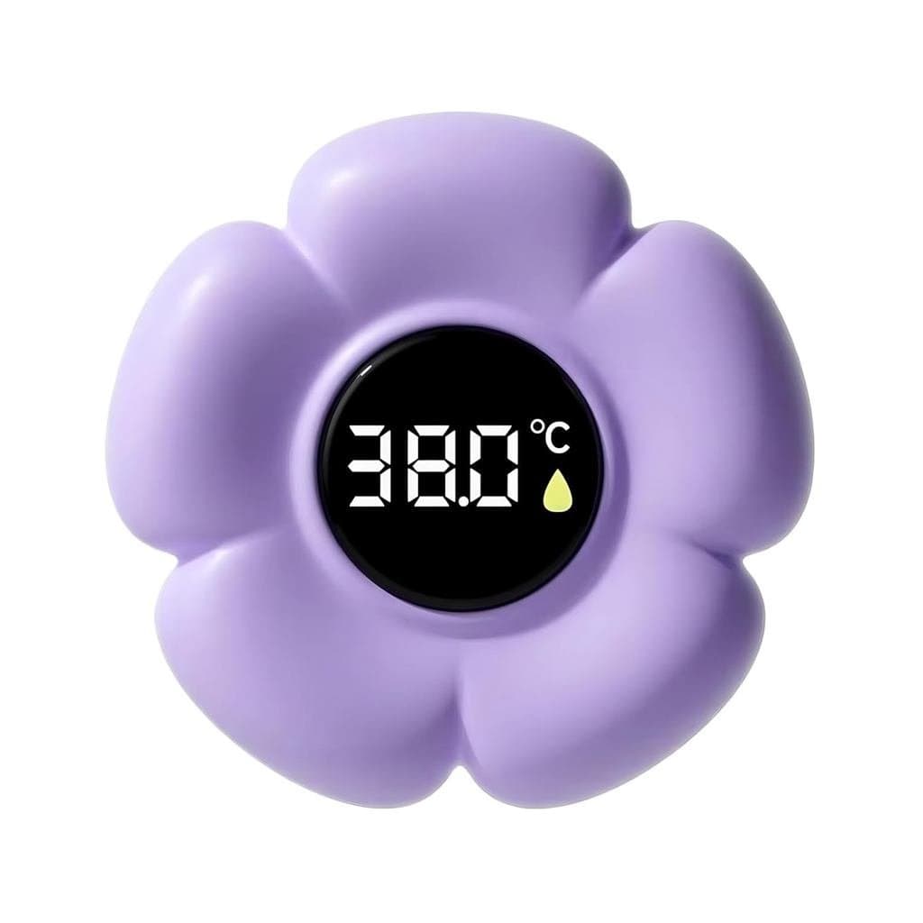 Termômetro de Temperatura para Banho em Forma de Flor, Termômetro Digital para Banho com Tela LED, Termômetros de Banho 