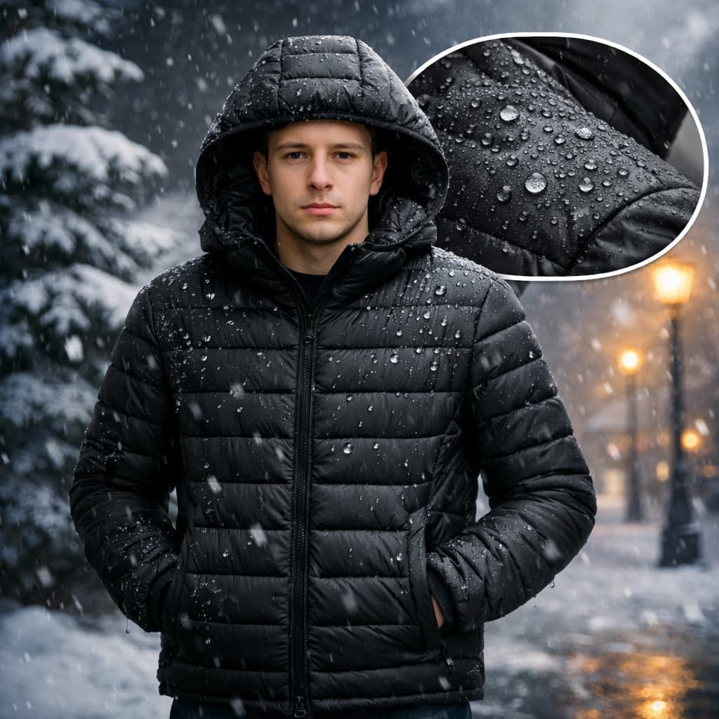 Jaqueta Puffer Masculina Bobojaco Bomber Blusa de Frio Inverno Neve Com Touca Removível Exclusivo