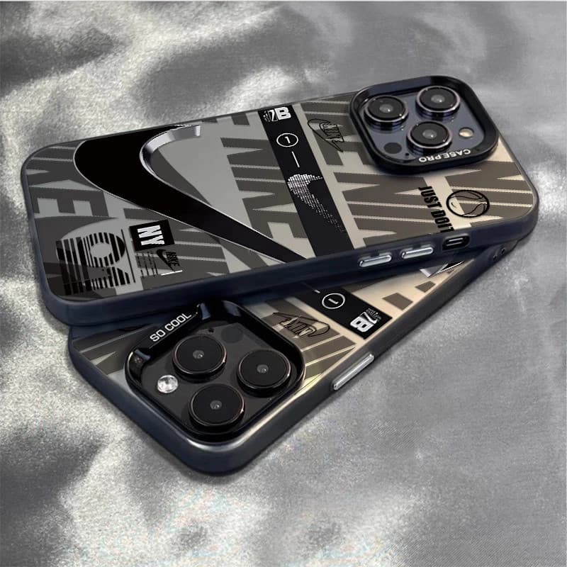 Capinha capa Fosco Anti impac silicone Nike Swoosh Preto para Samsung A15 A35 A55 A54 A32 S21 S22 S23 S24 FE ULTRA