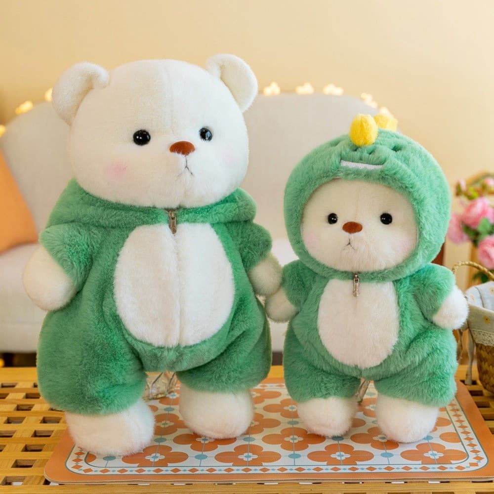 Bonito Dos Desenhos Animados Transformado Urso Articulado Boneca De Pelúcia Animal Criativo Sofá Decoração Brinquedo Par