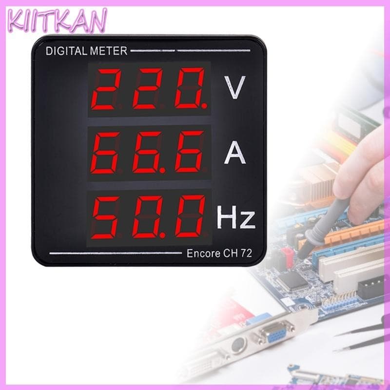 KIITK Voltímetro Digital Amperímetro Painel AC50-500V 1-120A Display LED