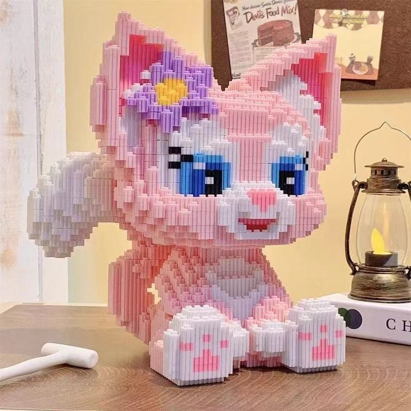 LY23 Blocos de montar grandes de personagens de princesas da Disney, compatíveis com blocos de montar Lego, par