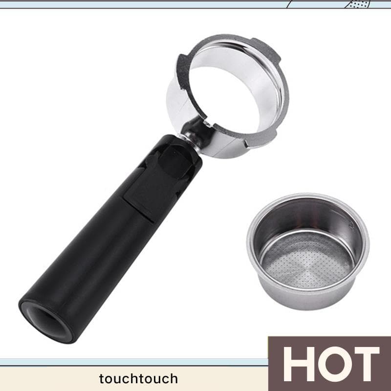 Portafiltro De Café Sem Fundo De Aço Inoxidável 51mm Para Cafeteira Expresso Profissional Acessório touchtouch1 . br