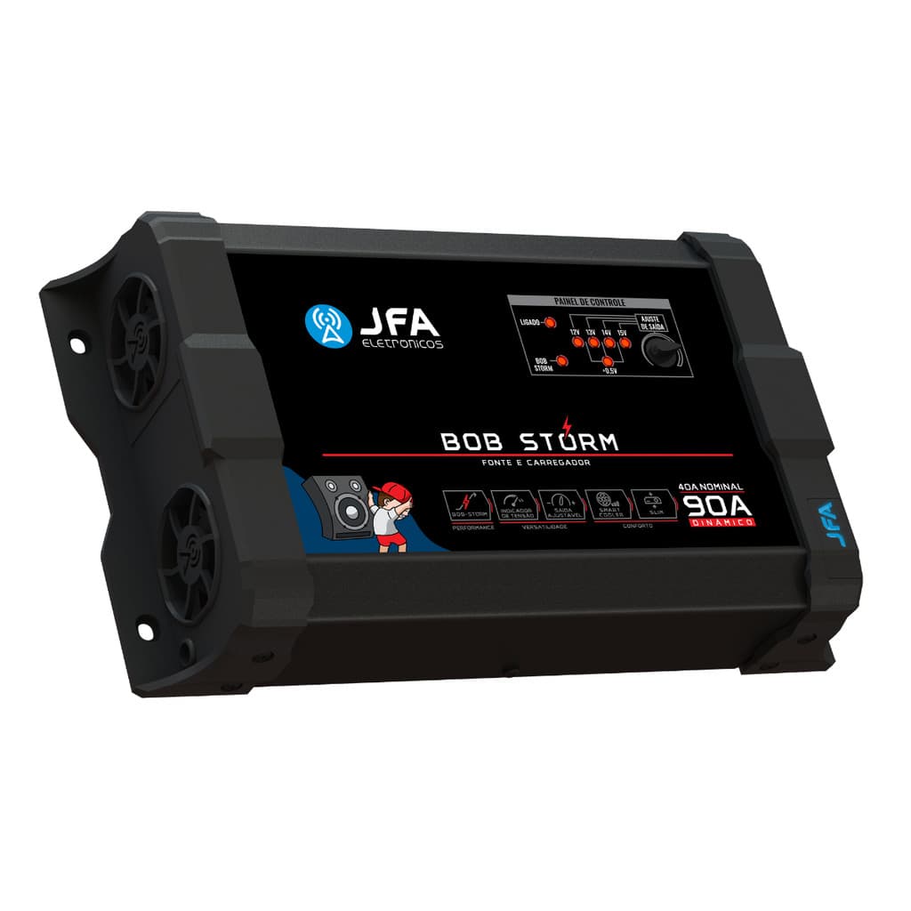 Fonte Automotiva Jfa Bob Storm 90a Bivolt Carregador