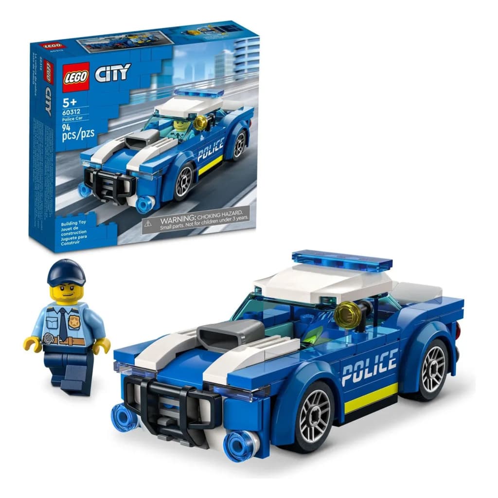 Lego City Bloco De Montar Carro Da Polícia 94 Peças 60312