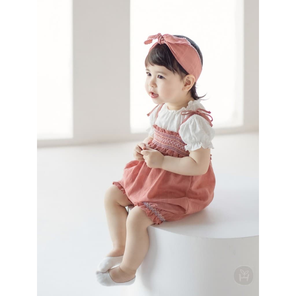 Coreano bebê menina roupas de manga curta puro algodão verão cem dias de idade bebê menina princesa macacão macacão