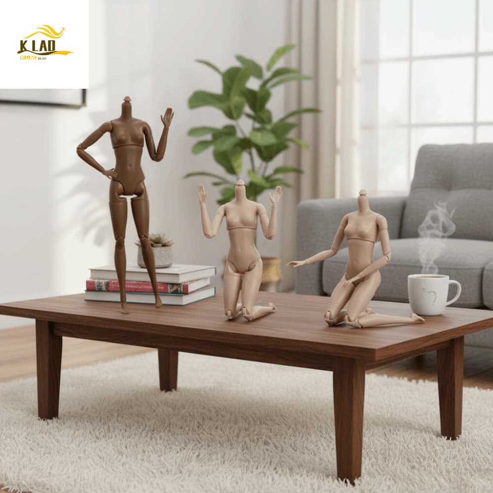 Bonecas BJD Nuas Articuladas KLAOSD , Corpo Muscular Removível , Boneca Super Modelo De Articulações Figura De Ação Móve