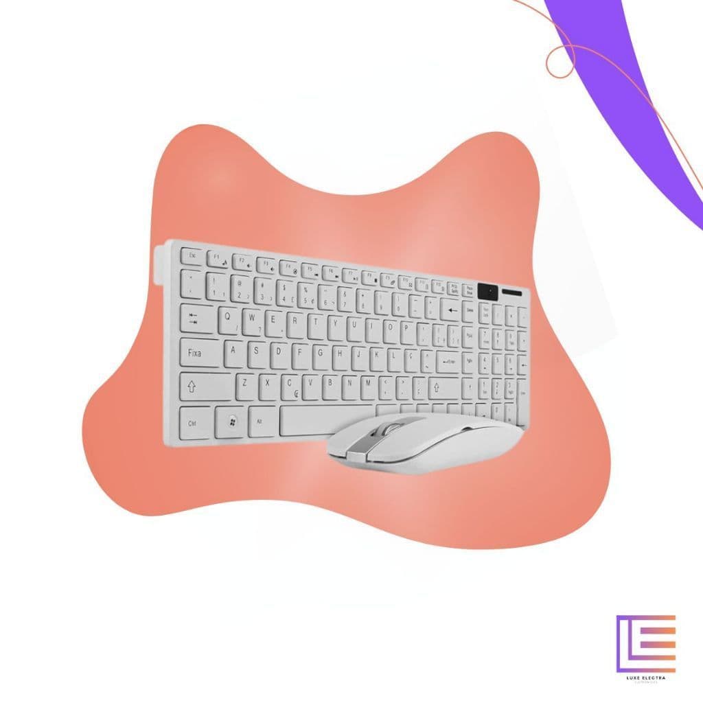 Kit Teclado E Mouse Sem Fio Wireless Para Computador Pc Notebook Envio Imediato