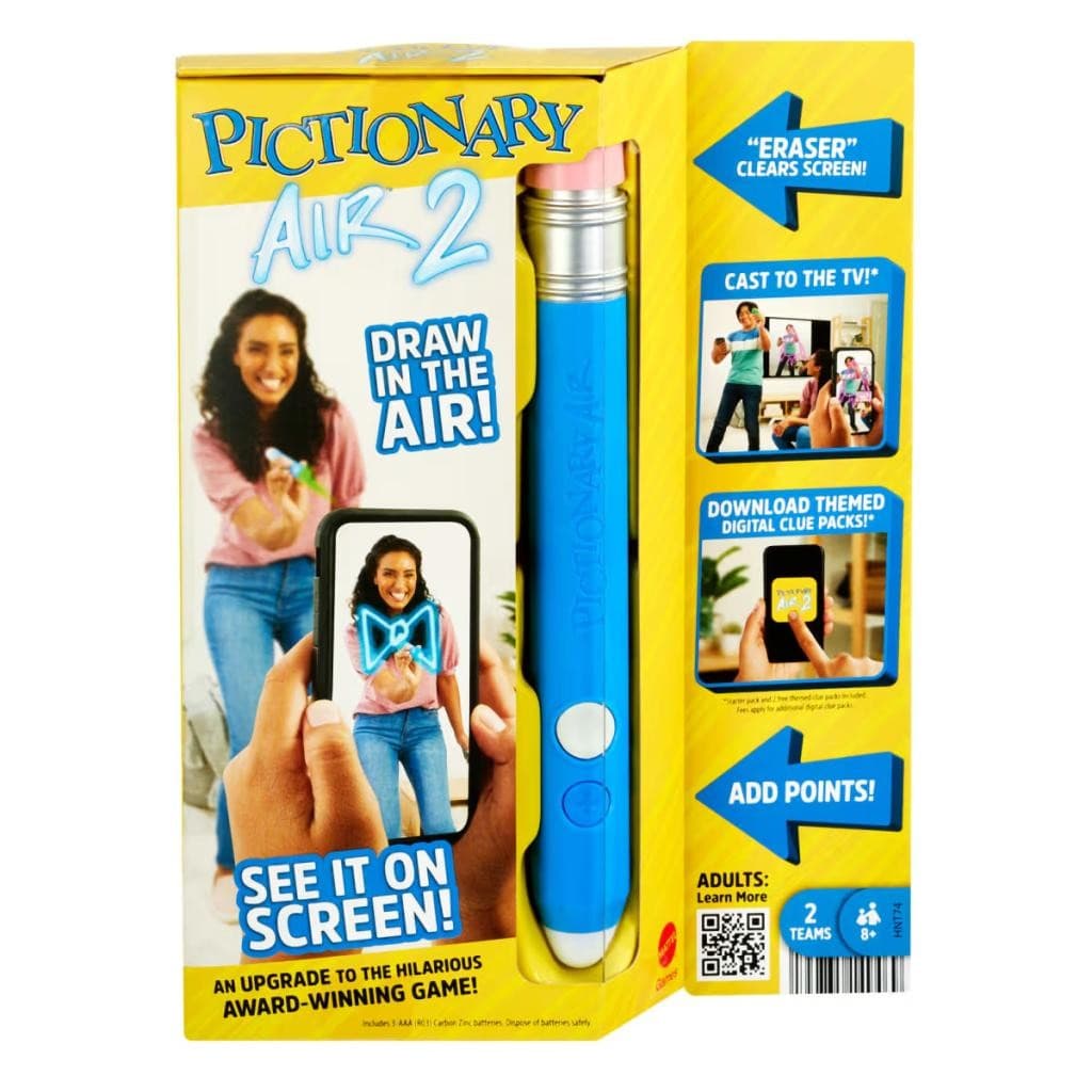 Jogo Pictionary Air 2 Com Caneta Interativa E App Desenhe No Ar Brincadeira Em Família Mattel