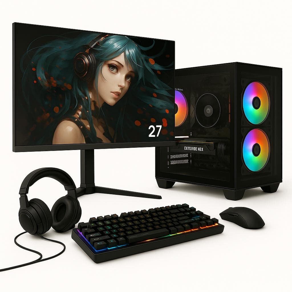 PC Gamer Completo Skill Ryzen 7 5700G, 16GB, SSD 512GB M.2, + Monitor 27" IPS 100Hz - SK27003