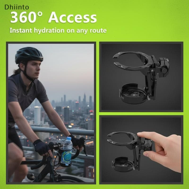 [Dhiint] 1/2 Pçs Suporte De Copo De Água Braet Acessórios Dobrável Plataforma Giratória Da Motocicleta Para Guiador Moto