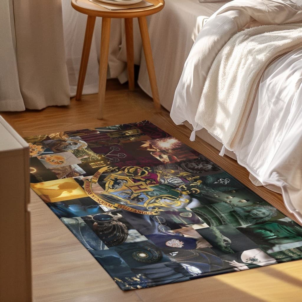 Tapete Decorativo 118x70cm Antiderrapante Sala, Quarto, Espaço Ícones Colorido