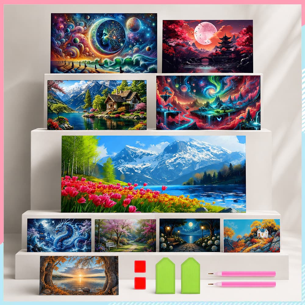 70 x 40 cm, Conjunto de pintura diamante 5D para adultas Pintura artística com diamante quadrados, Para decoração