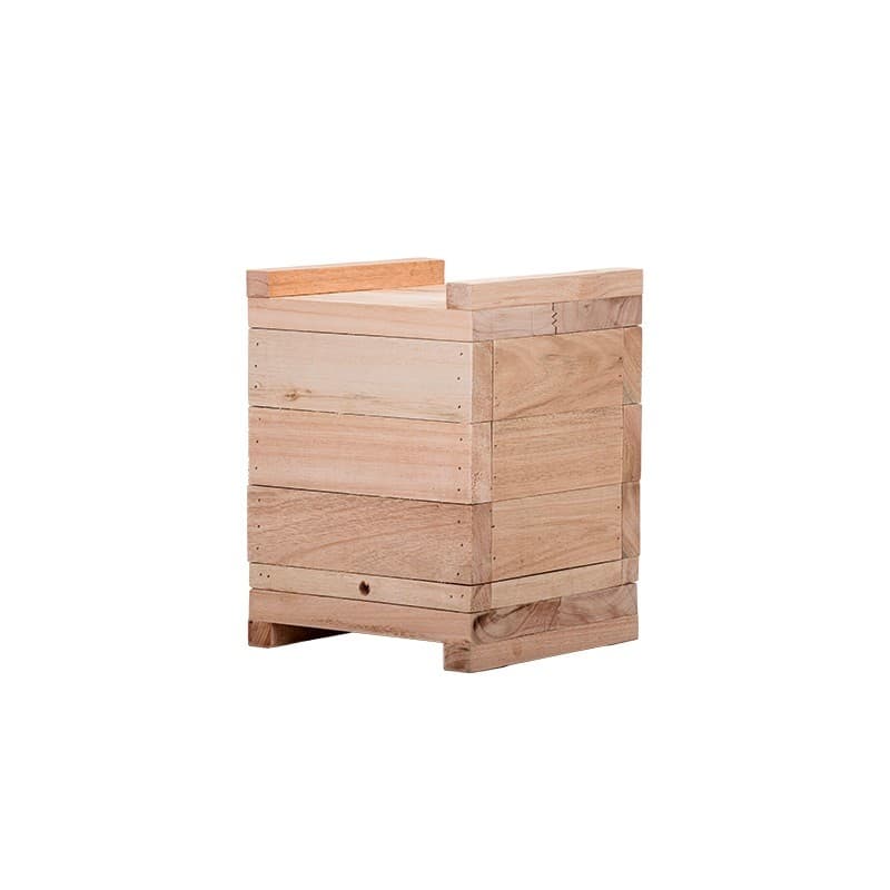 Caixa para Abelhas Sem Ferrão modelo INPA 20x20 4cm espessura Mandaçaia Uruçu Tubuna Em Eucalipto