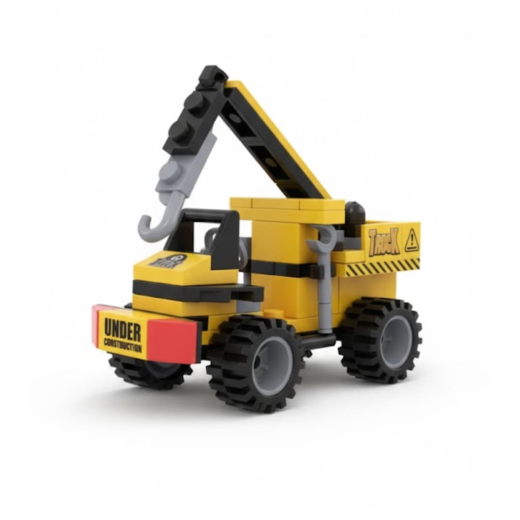 Bloco De Montar Lego Caminhão Guindaste Brinquedo Educativo Criativo Divertido Infantil