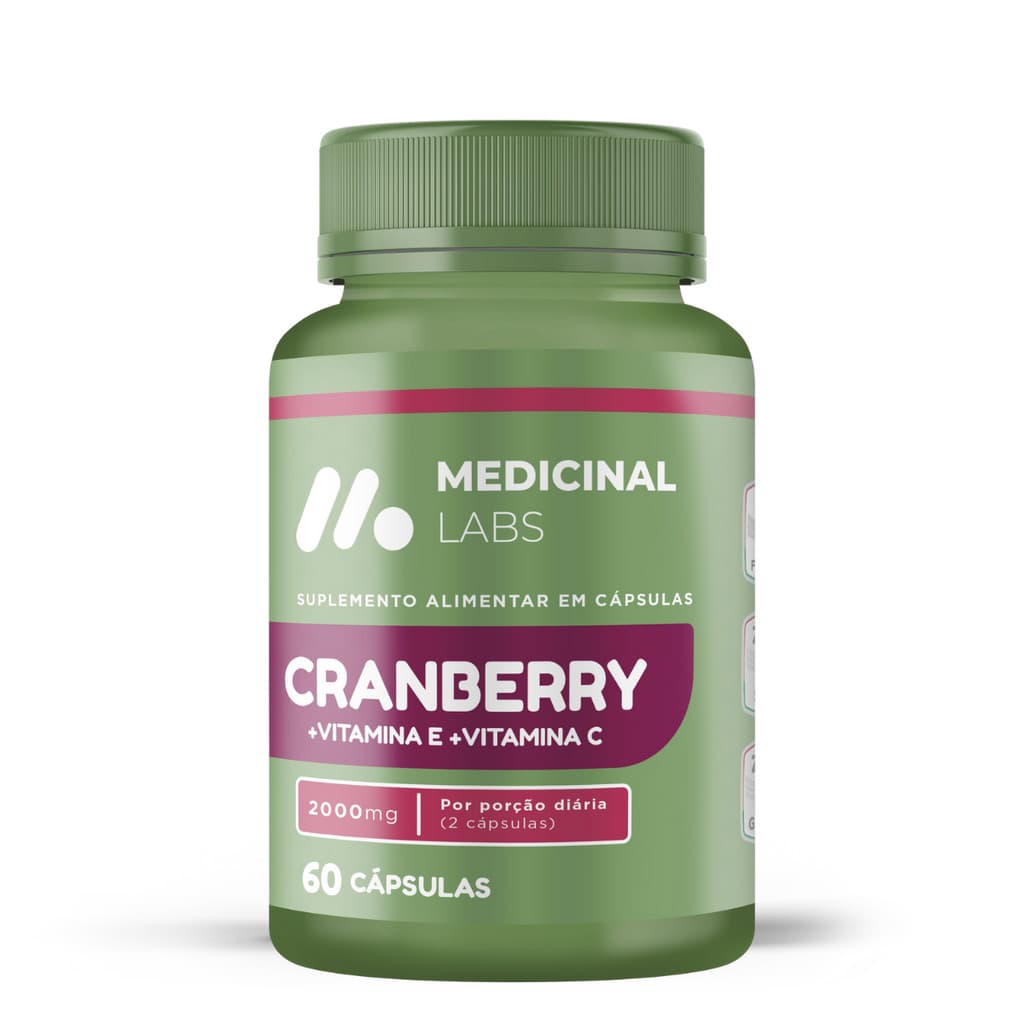 CRANBERRY + VITAMINA E + VITAMINA C 2000MG 60CAPS MEDICINAL LABS