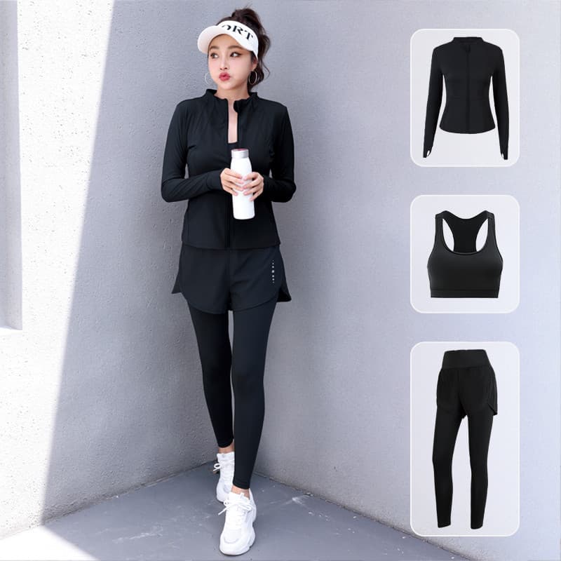 Terno esportivo de corrida roupas de Fitness feminino outono inverno novo estilo roupas de Yoga profissional High-End ro