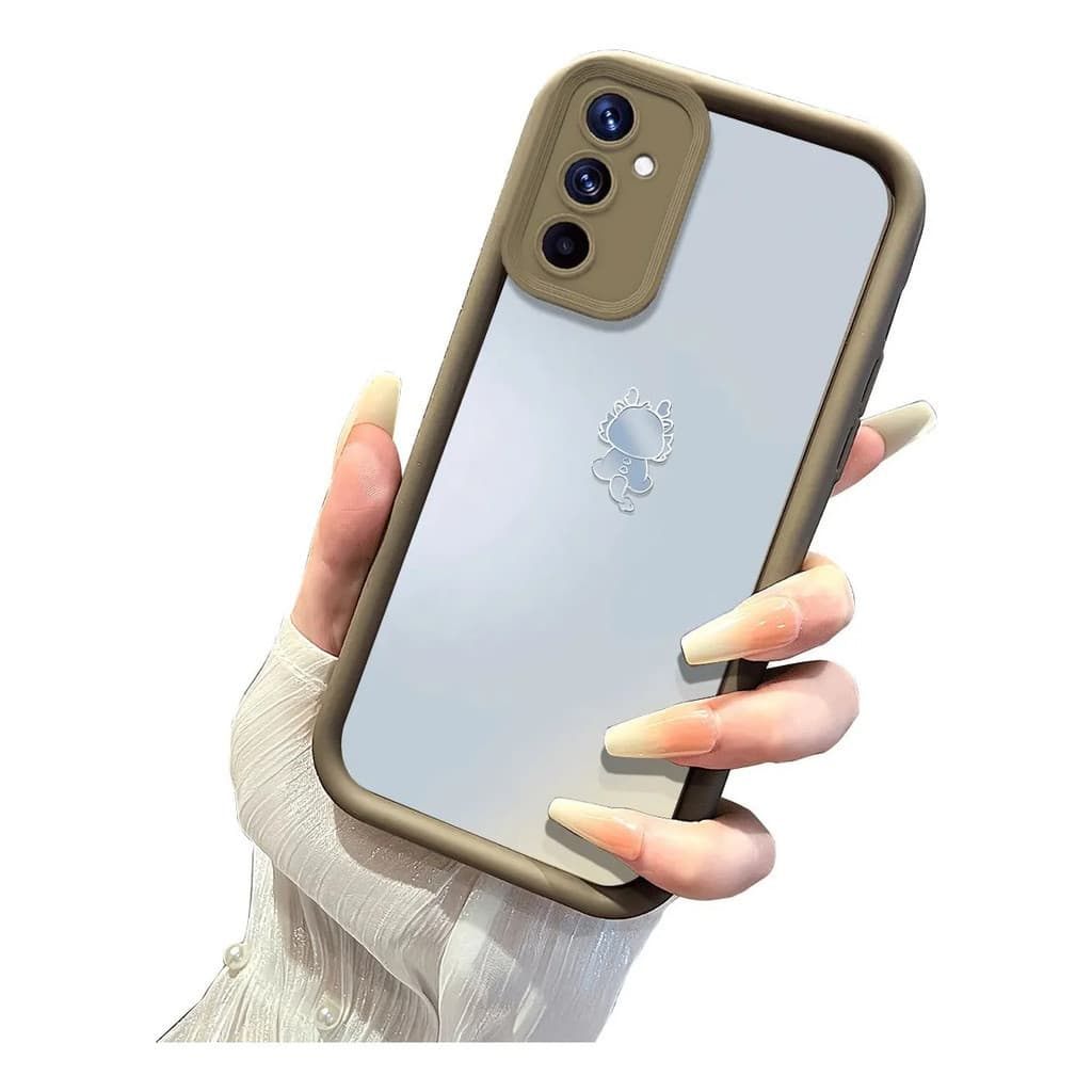 Capa para celular Samsung S25 Plus, compatível com Samsung 26 Ultra A57, com padrão de dragão, simples, marrom.
