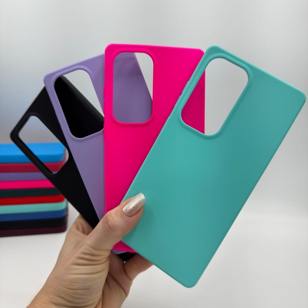 Capa Para Samsung Galaxy S25 Ultra Silicone Aveludada Capinha de Celular Aberta