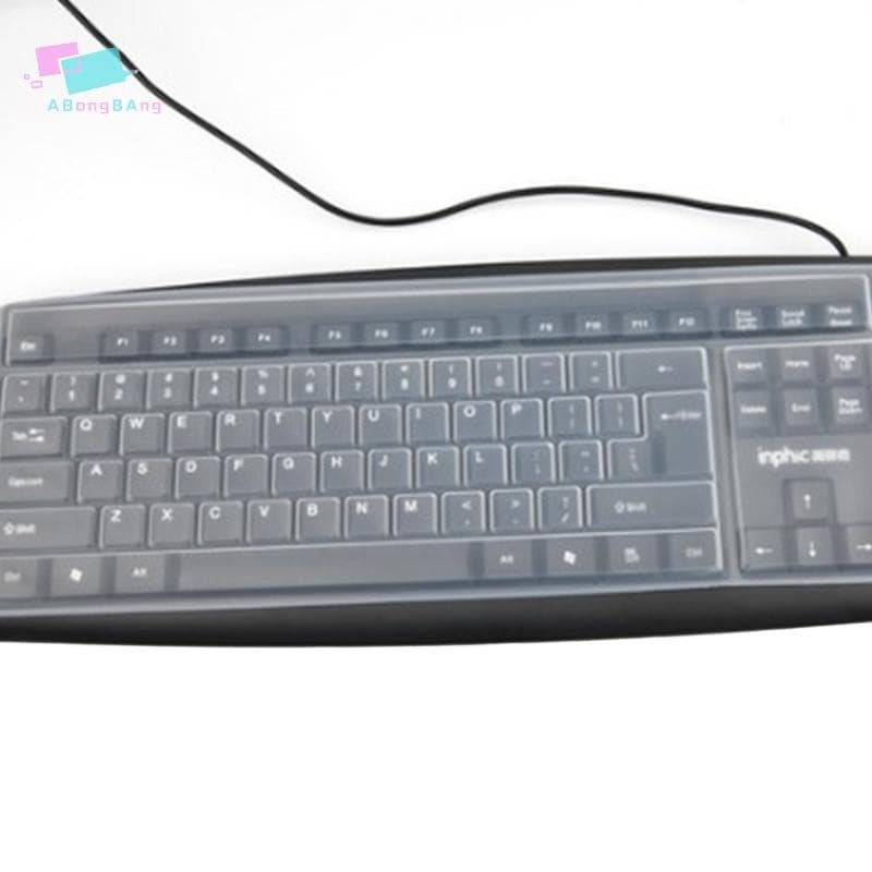 Abongbanghn Universal À Prova De Poeira Silicone Desktop Computador Teclado Capa Protetor De Pele Filme