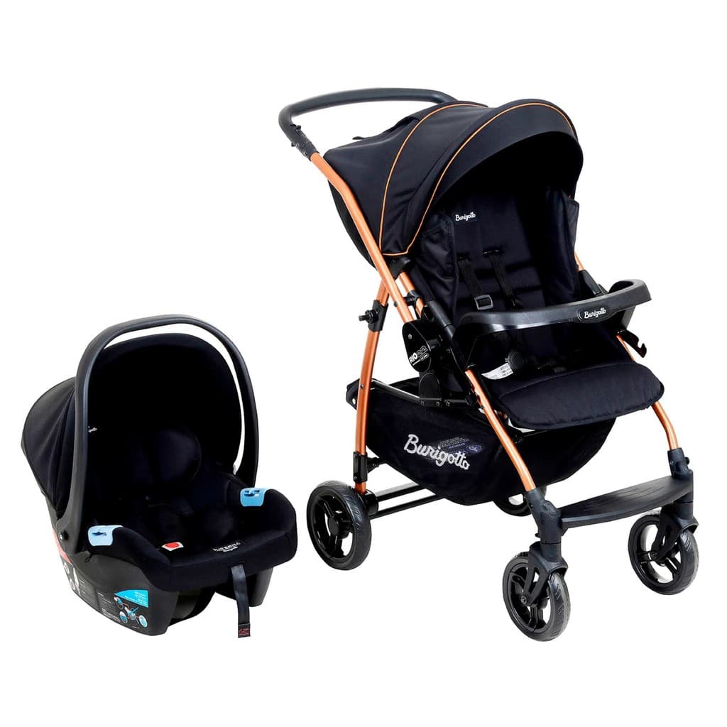 Travel System Rio 22-Preto Cobre Burigotto