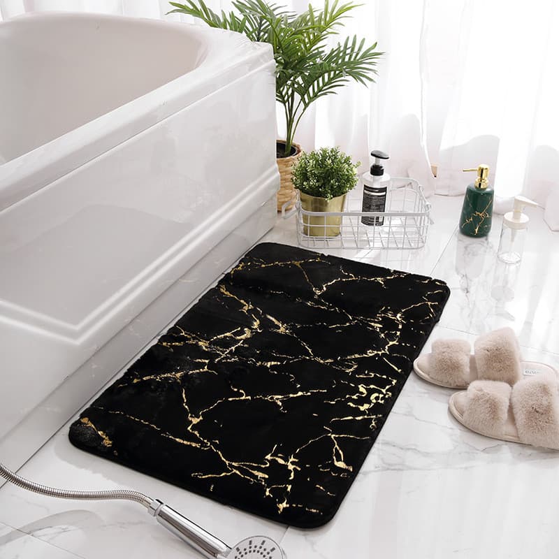 Quarto cabeceira antiderrapante tapete sala de estar absorvente pé tapete de pelúcia pele de coelho tapete interior máqu