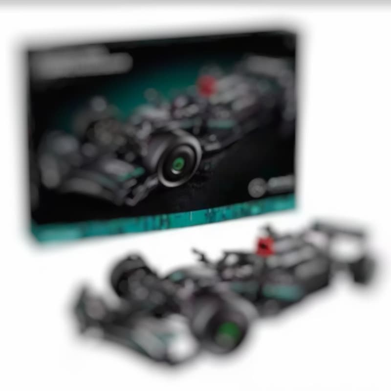 Compatível com blocos de montar do carro de corrida Lego Mercedes-Benz Fórmula 1, conjunto mecânico de carro esportivo, 