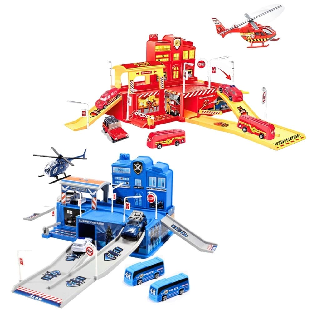 Pista de Carrinhos Infantil Garagem com Acessórios Maxi Toys