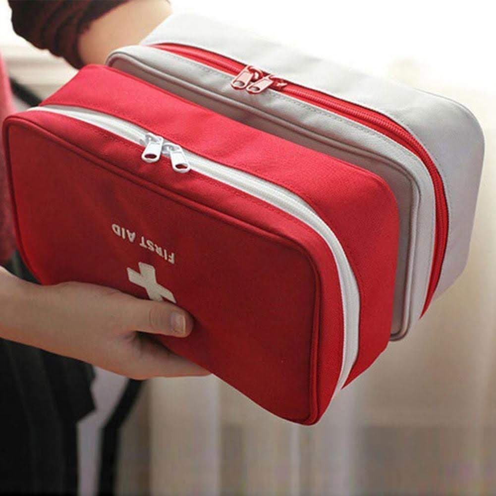 Necessaire Porta Remédio de Viagem Primeiros Socorros Kit Bolsa