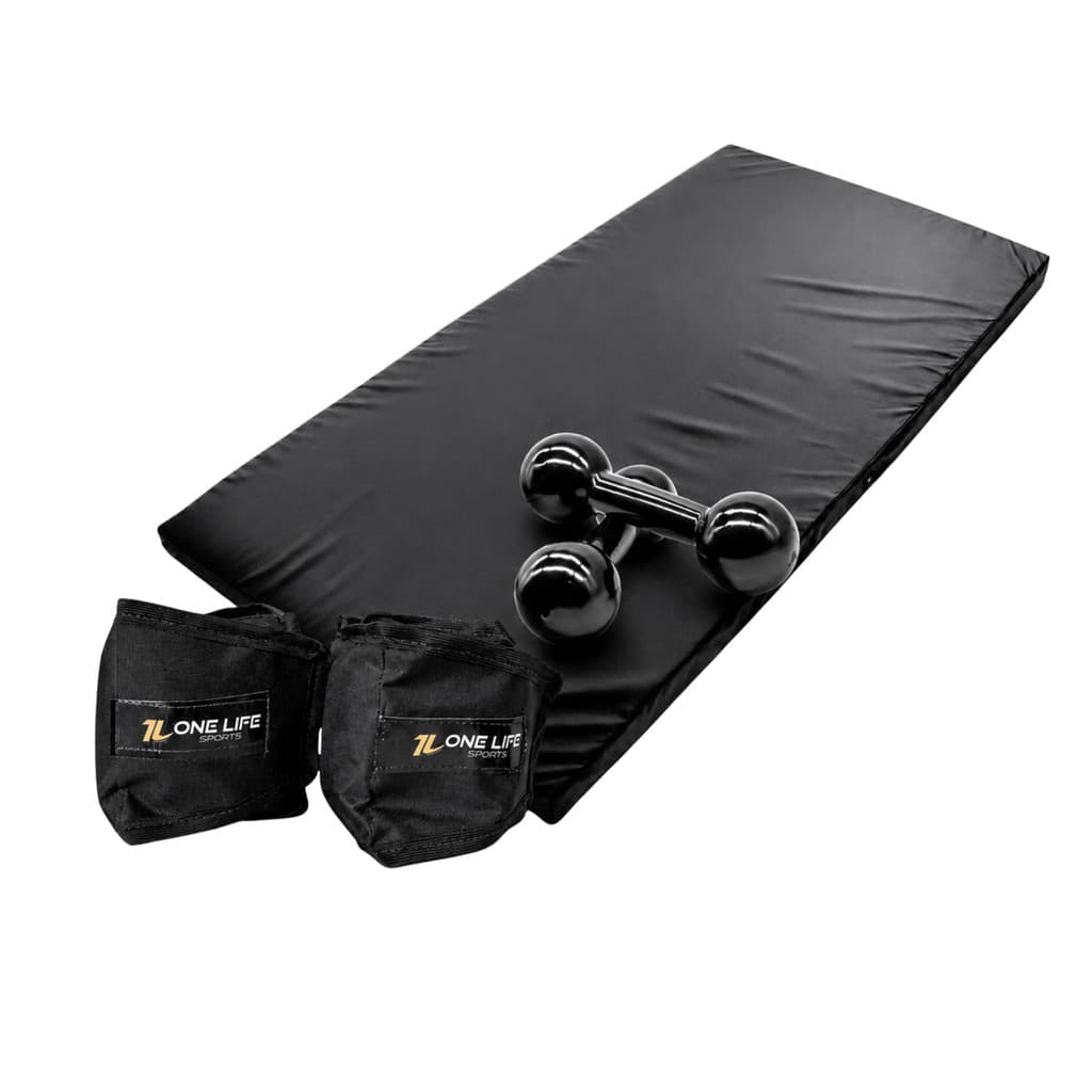 Kit Halter Caneleira Colchonete Fitness 1 a 5kg | Musculação Treino Funcional
