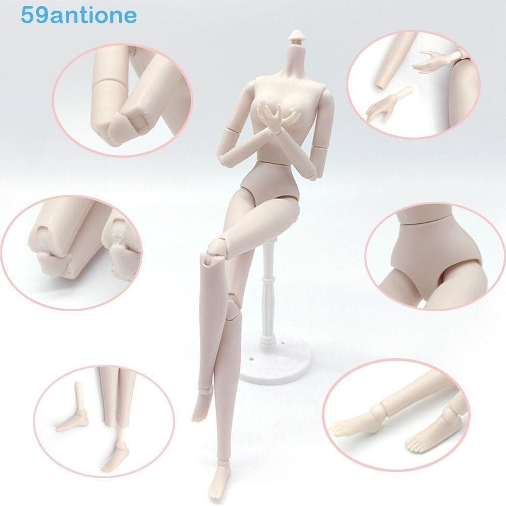 Bonecas BJD Nuas Articuladas ANTIONE , 28 Articulações 1/6 Boneca De Pele Branca Brinquedos De Nua , Super Modelo Móvel