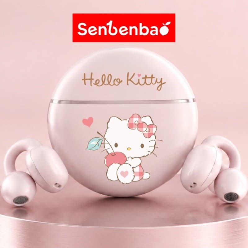 Senbenbao F88 Fones De Ouvido Kitty Cat Fone Bluetooth Para Mulheres Redução Ruído Sem Fio Bonito Dos Desenhos Animados 