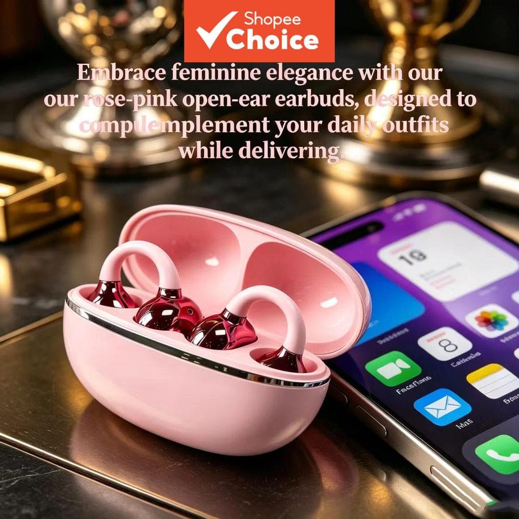 Fones de Ouvido Sem Fio Bluetooth com Cancelamento de Ruído, Earbuds para Jogos, Fone de Ouvido Esportivo e para Dormir,