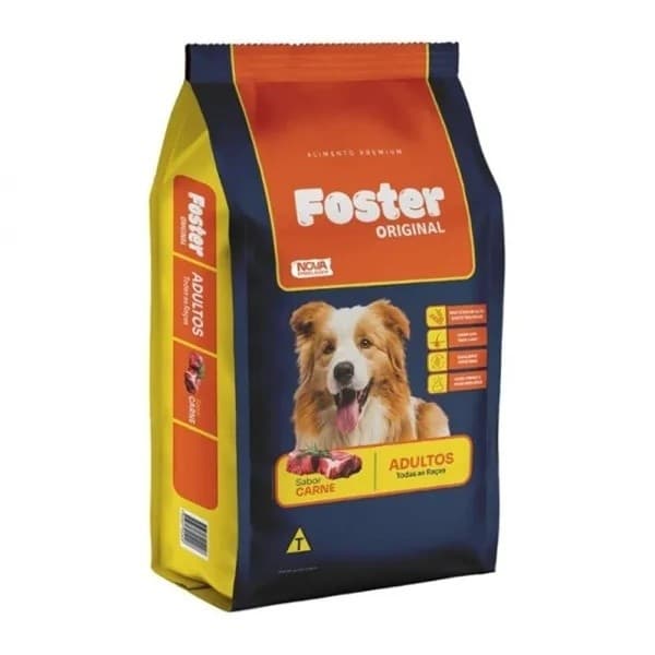 RAÇÃO FOSTER ORIGINAL CARNE 15 KG - RAÇÃO PARA CACHORRO ADULTO FOSTER
