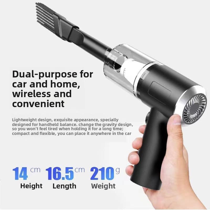 Mini aspirador de pó portátil de carregamento rápido USB para carro doméstico pequeno coletor de pó removível lavável fi