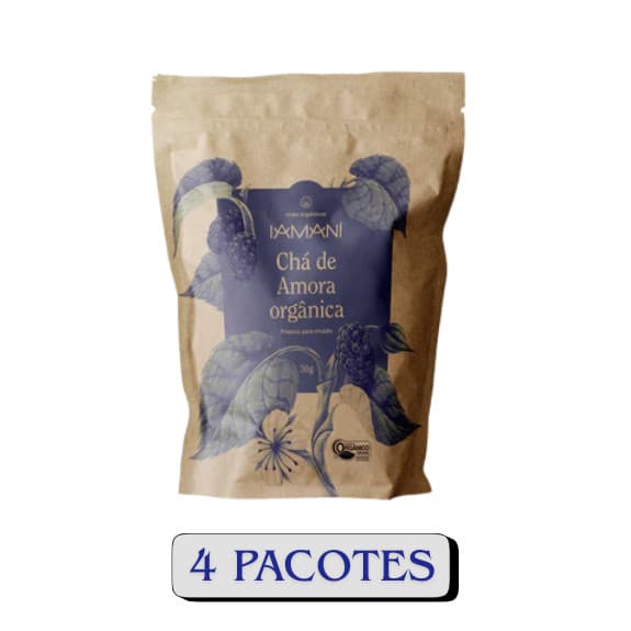 Chá Orgânico Amora Orgânica 30g - 4 Unidades - Iamaní