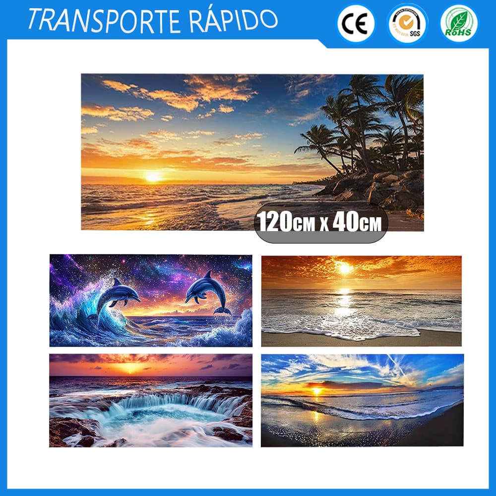 Art Kits de pintura de diamante de 5D para adultos,kits de arte de pedras faça você mesmo,pintura de pontos de, 120x40cm