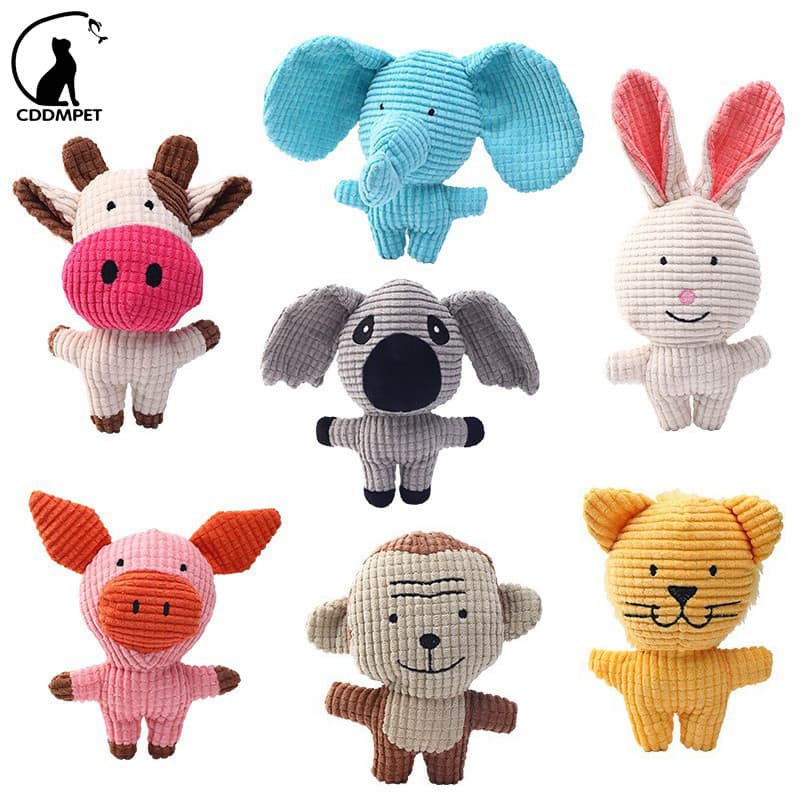 Brinquedo De Pelúcia Em Forma De Animal Para Cachorro Pequenos Brinquedos À Mordida Mastigar