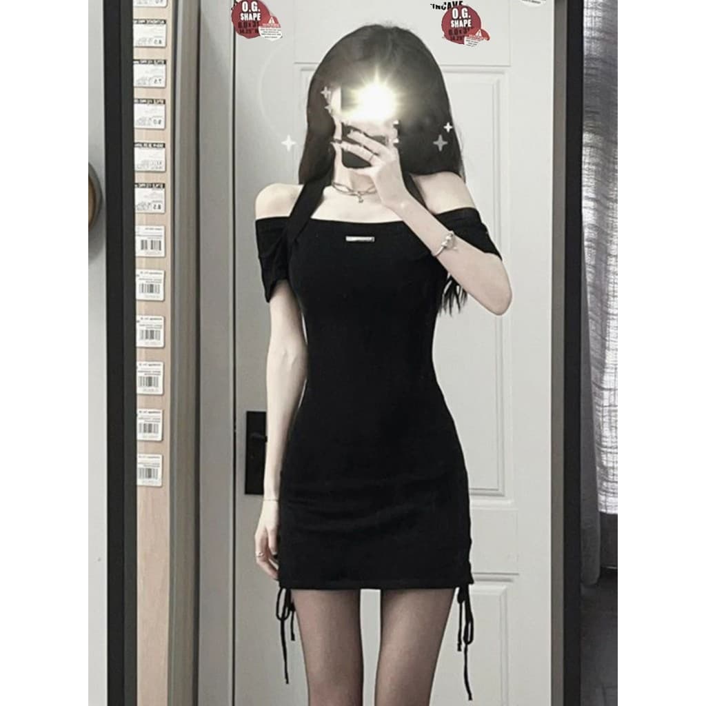 Mini Vestido Bodycon Vestido Curto Verão Vestido Mini Feminino Puro desejo quente menina vestido feminino verão novo est