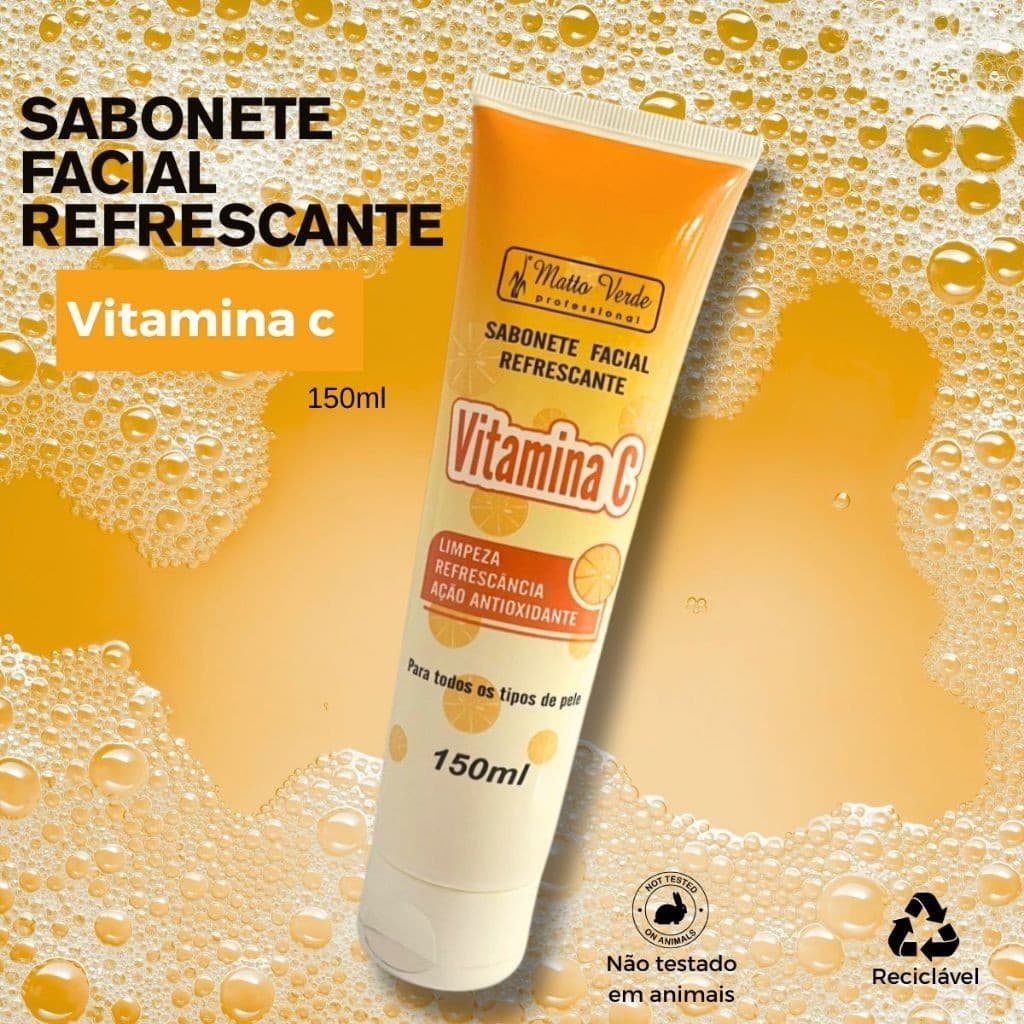 Sabonete Vitamina C Anti-Idade 150ml  Produtos skincare