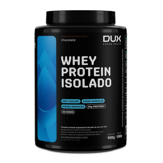 Whey Protein Isolado 900g Sabor Chocolate DUX