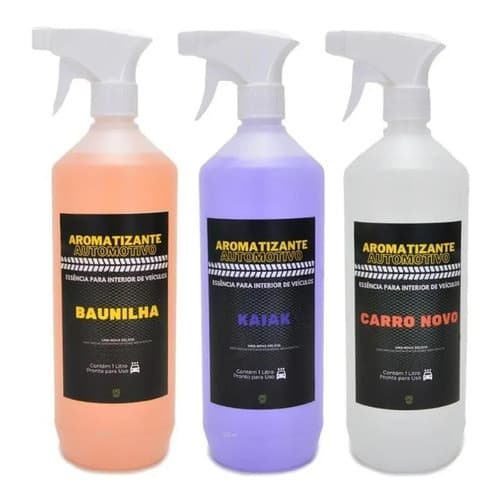 Odorizador Automotivo Cheirinho Para Carro, Kit Com 3