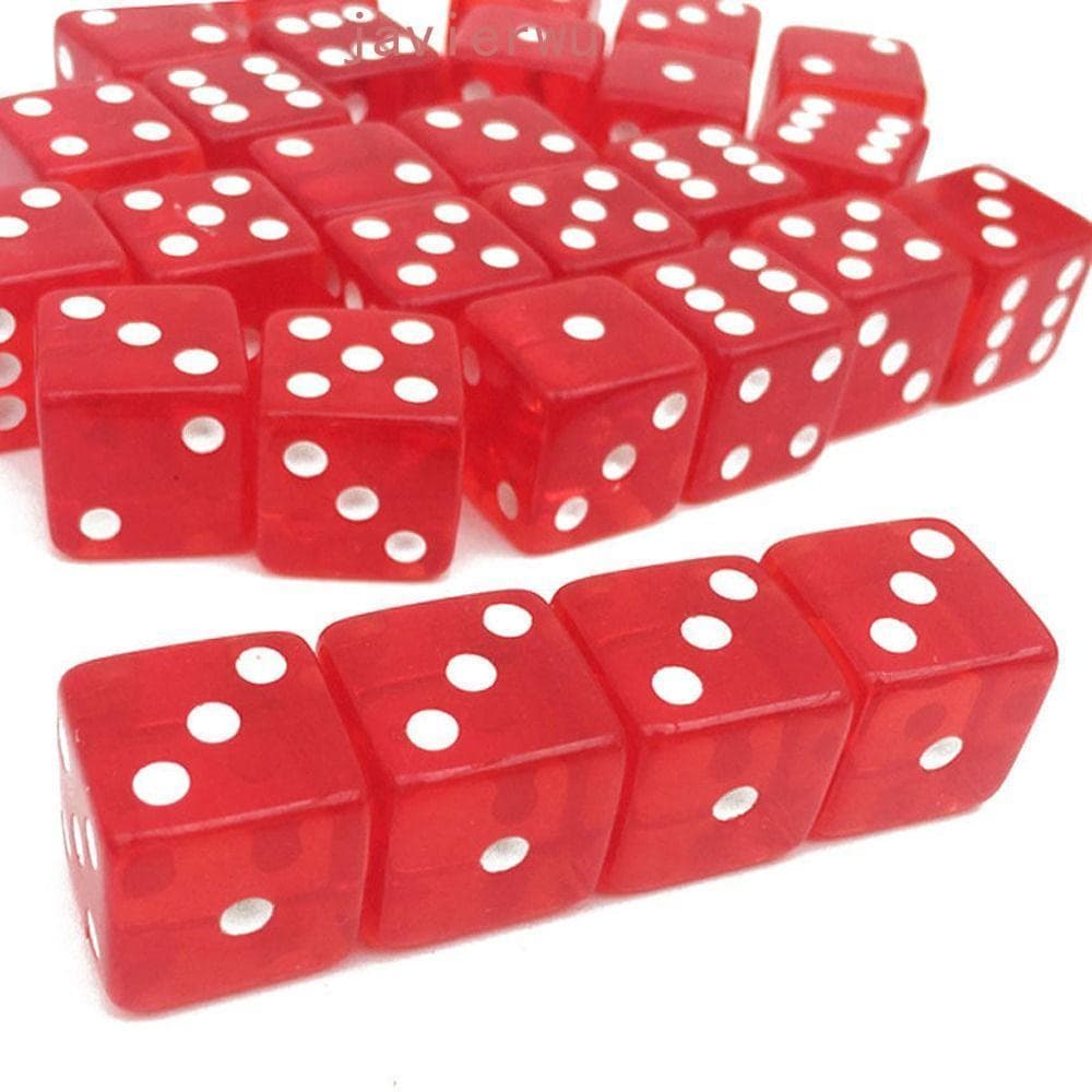 AJAVIERWU 6 Lados Dados Jogo De Mesa Cambling Clube Família Festa Jogos De Tabuleiro 19mm Brinquedos Ponto Quadrado