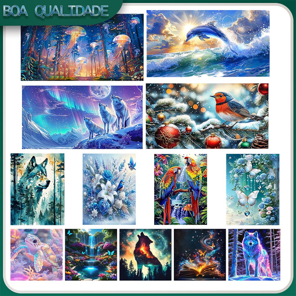 5D Decoração Diamond Art Pintura Diamante 5D Pintura De Diamante Kits De Pintura Com Diamante Para Adultos Quadrados