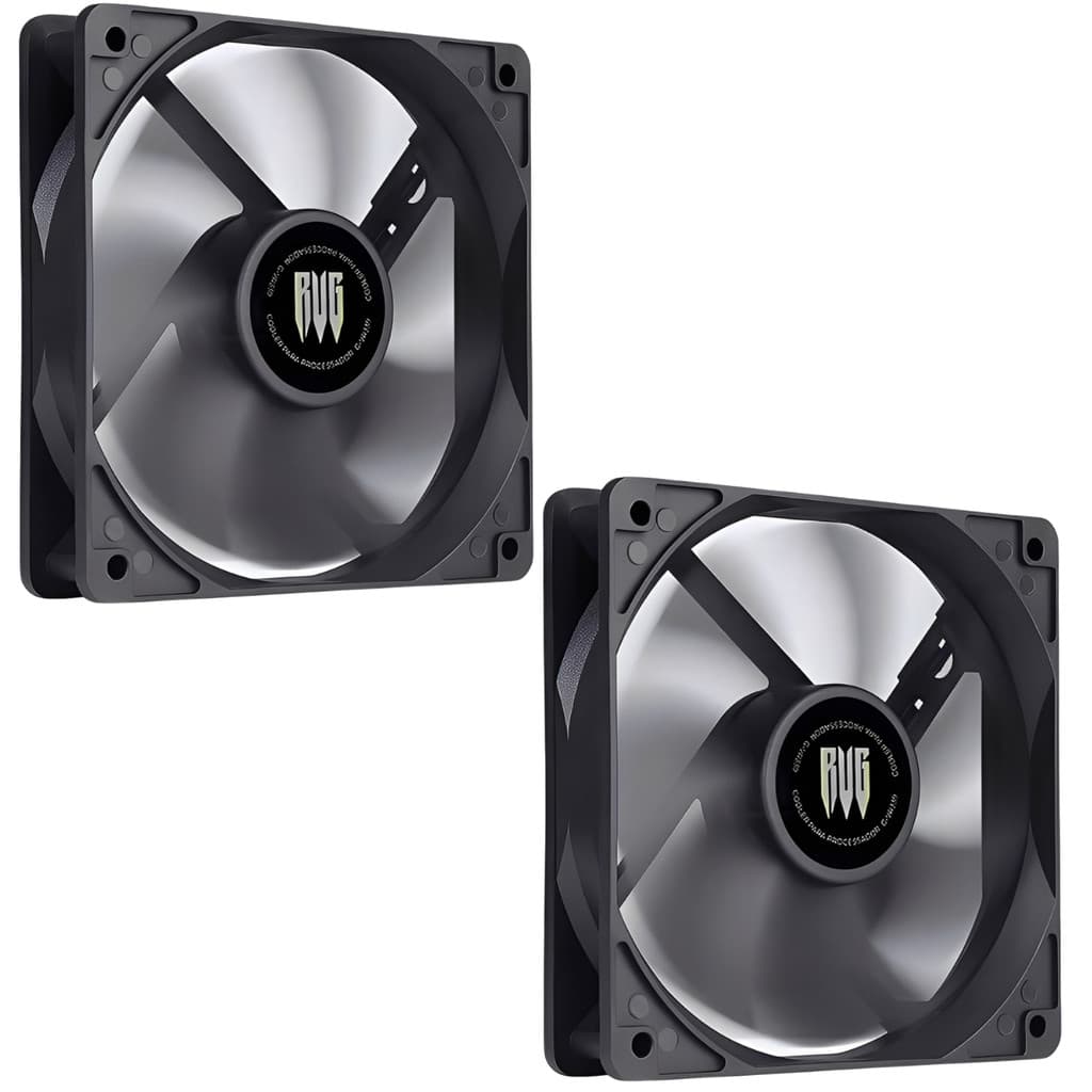 Kit Com 02 Cooler Fan Ventoinha Gamer 120mm Silencioso Gabinete