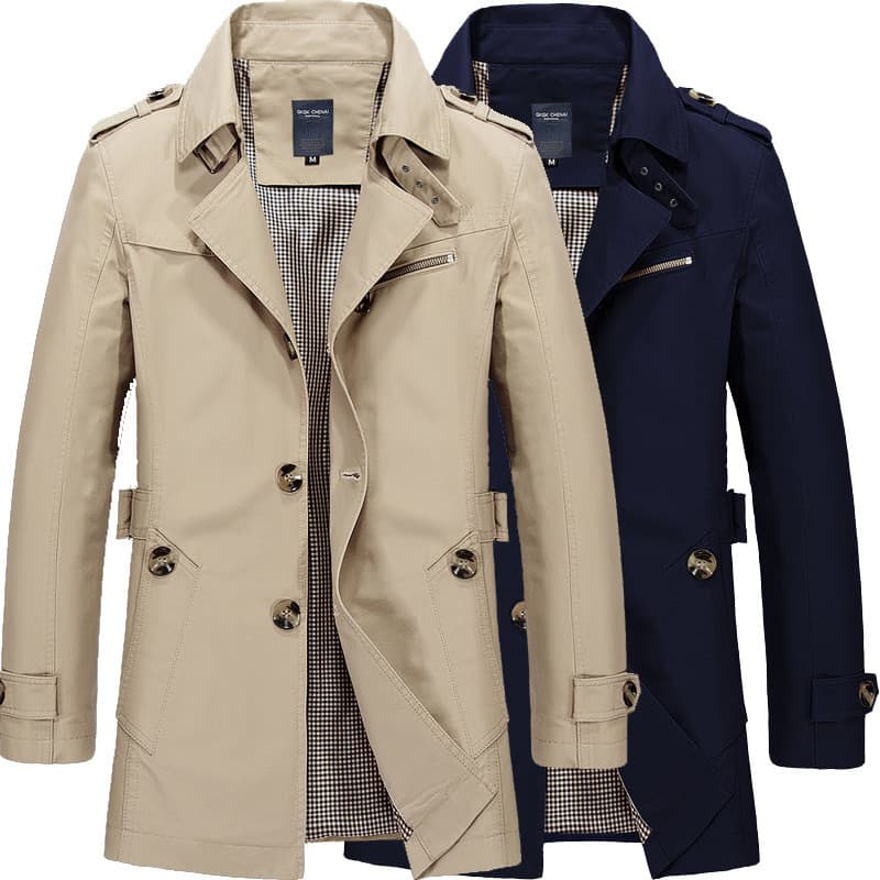 2026 Primavera Verão Roupas Masculinas Jaqueta Casual Masculina Corta-vento Jaqueta Lavada de Algodão