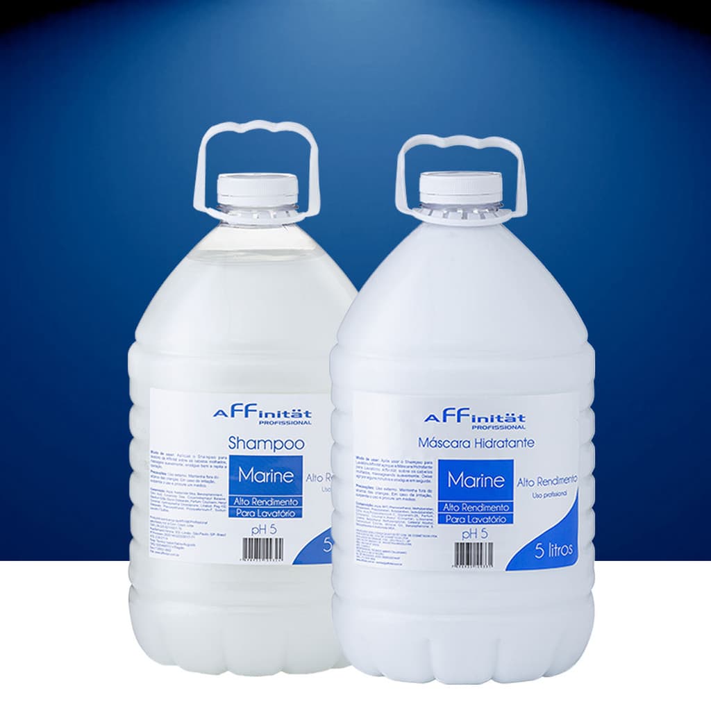 Kit Shampoo + Máscara Marine Affinität Substitui Condicionador Hidratação Rápida Anti Frizz