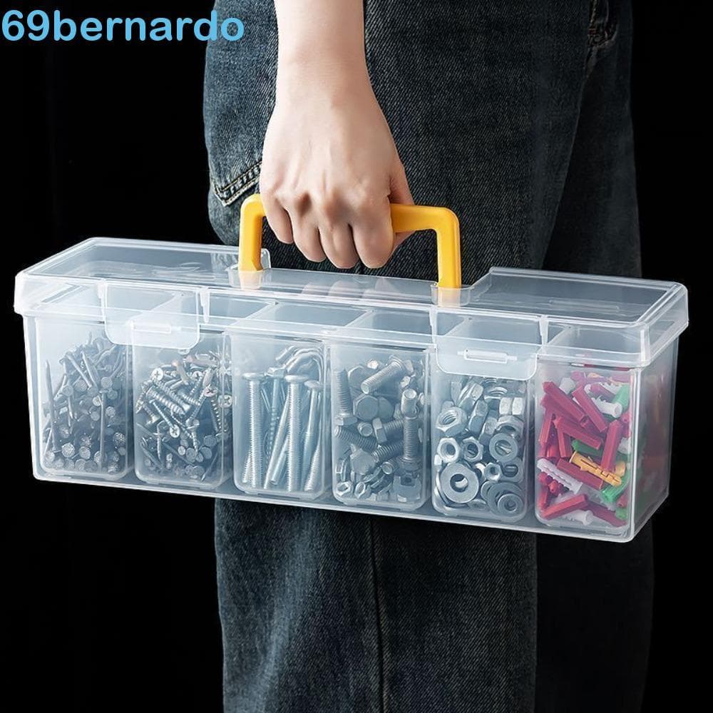 BERNARDO Conjunto De Caixa De Armazenamento De Peças De Ferramentas , 7 , 6 Caixas Pequenas , 1 Grande , Organizador Por