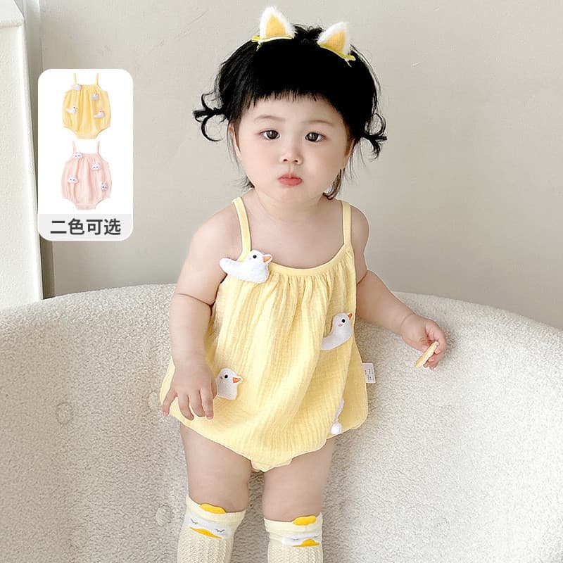 Roupas de bebê recém-nascido roupas de verão puro algodão estilingue roupas pequeno mês idade menina bebê mês cheio cem 